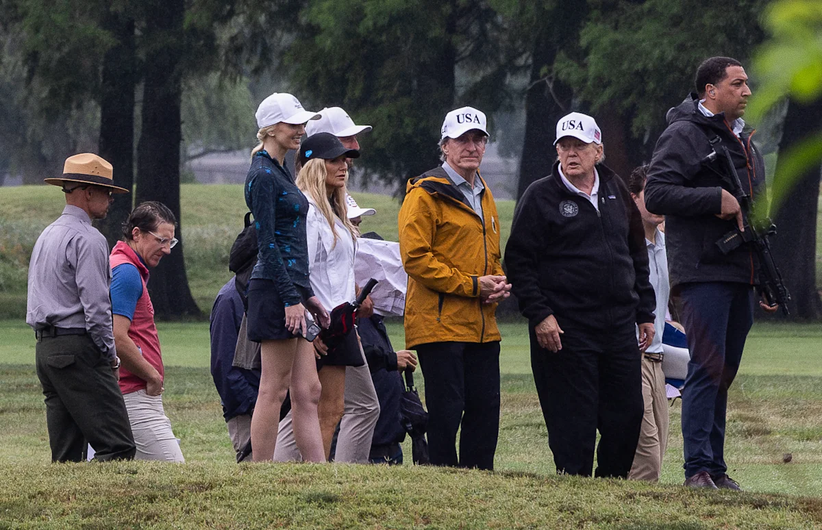 President Trump tours historic DC golf course he wants to renovate, paints a dark picture