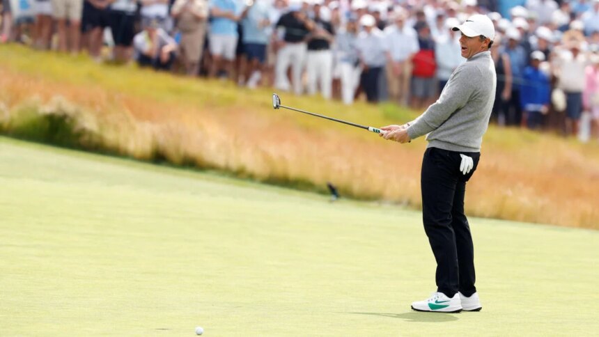 Rory McIlroy slumps, retreats, but 2026 US Open opener remains in contention