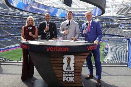 FOX Sports panel including Zlatan Ibrahimovic and Alexi Lalas and Thierry Henry