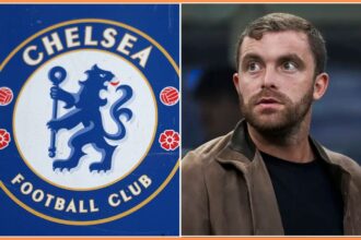 Fabrizio Romano and Chelsea FC logo