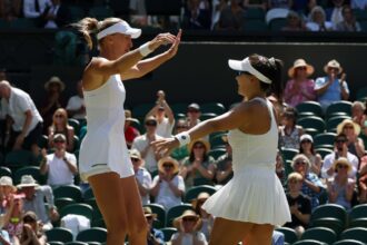 Kristina Mladenovic and Guo Hanyu win Wimbledon women's doubles