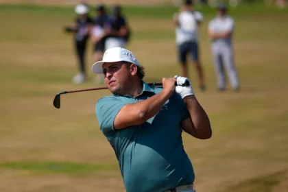 Argentine golfer imitates Enzo's World Cup goal celebration and makes Year Cup gesture at British Open