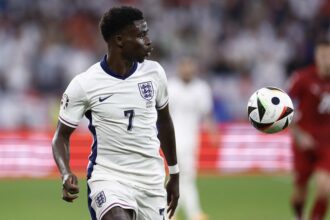 WATCH: Bukayo Saka scores twice as England lead 4-0 against France