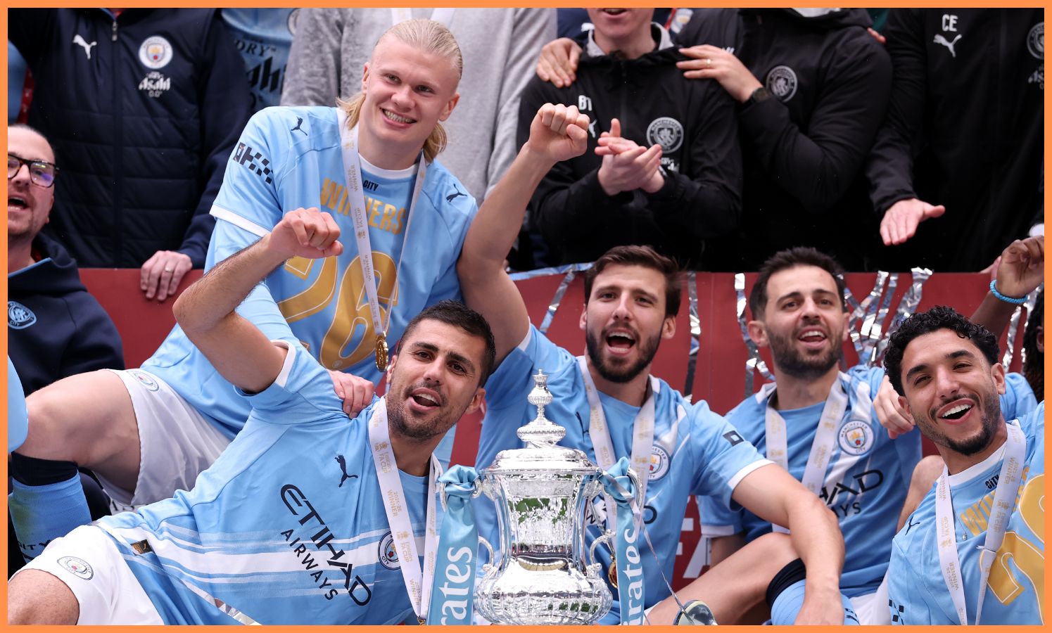 Rodri celebrates Manchester City