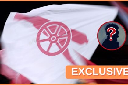 Arsenal FC cannon on flag