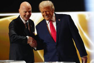 Donald Trump and Gianni Infantino