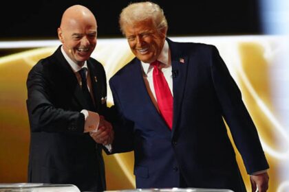 Donald Trump and Gianni Infantino