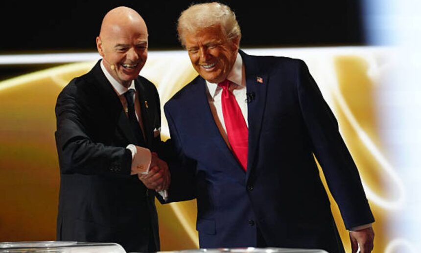 Donald Trump and Gianni Infantino