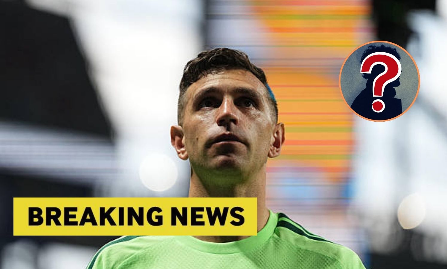 Emiliano Martinez looking up