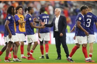 Didier Deschamps and Michael Olise