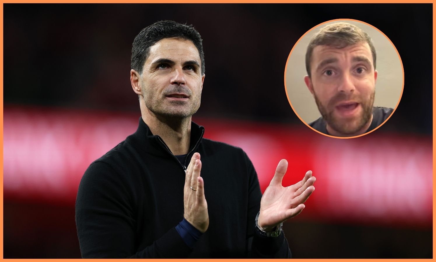 Mikel Arteta and Fabrizio Romano
