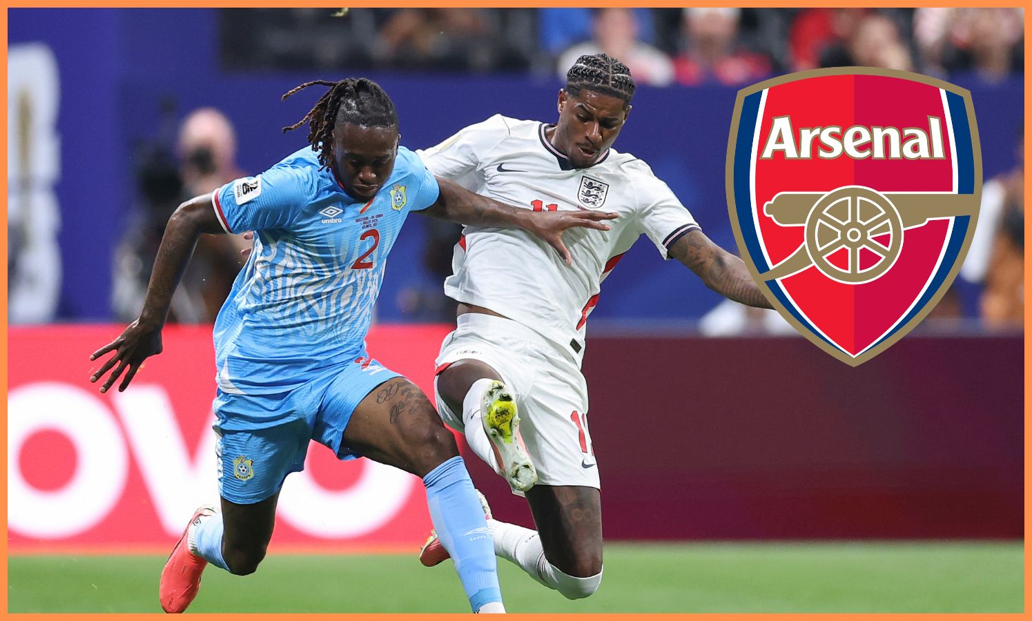 Aaron Wan-Bissaka in action against England at the World Cup