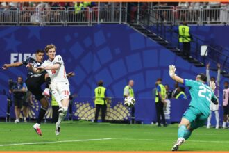 Anthony Gordon scores for England against Argentina