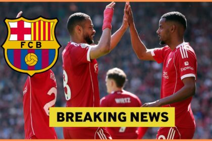 Alexander Isak celebrates with Liverpool teammate Cody Gakpo