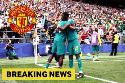 Ismaila Sarr celebrates scoring for Senegal against Belgium at the World Cup 2026