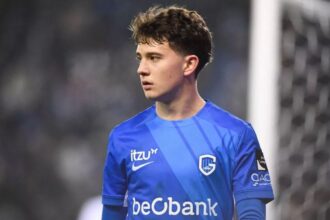 Konstantinos Karetsas in action for Genk