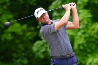 Lucas Glover joins Max Homa and Zach Johnson at the top of the 2026 John Deere Classic leaderboard.