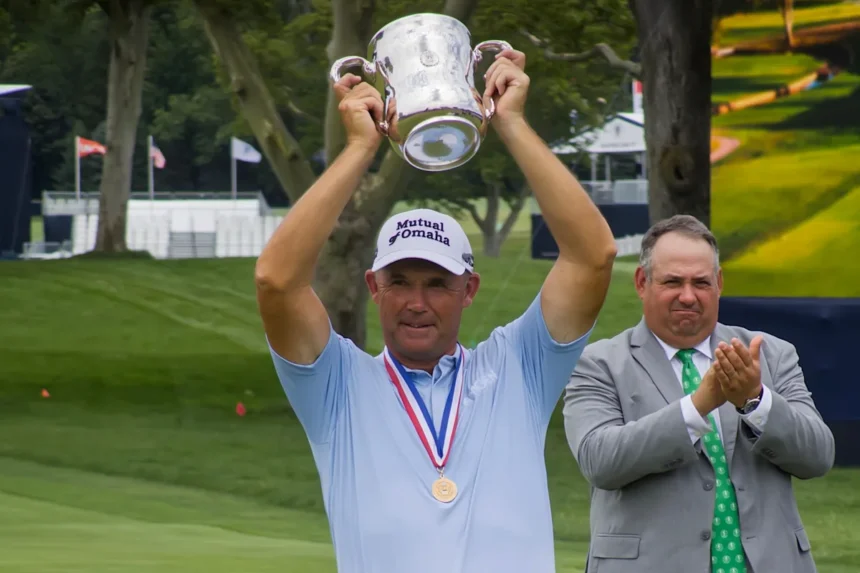Padraig Harrington gets off to a strong start and wins back-to-back US Senior Open titles