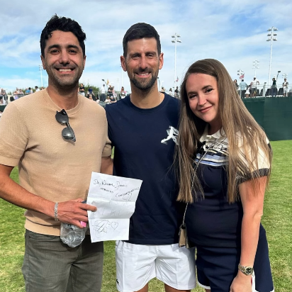 Novak Djokovic reveals gender of fan couple
