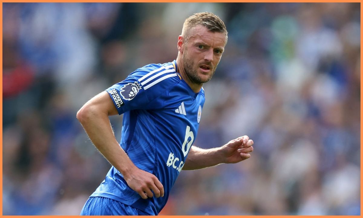 Jamie Vardy in action