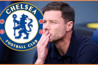 Xabi Alonso and Chelsea badge