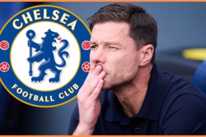 Xabi Alonso and Chelsea badge