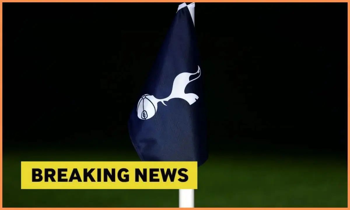 Spurs flag with breaking news overlay
