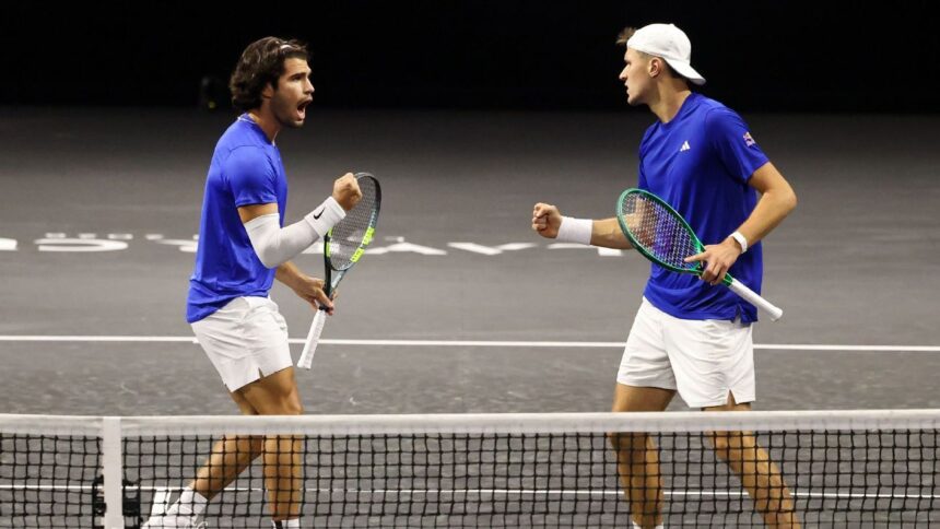 Alcaraz-Mensik doubles win gives Team Europe 3-1 lead in Laver Cup