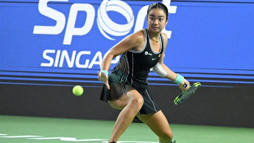 Alex Eala falls to Tatiana Prozorova at first hurdle in Singapore Tennis Open