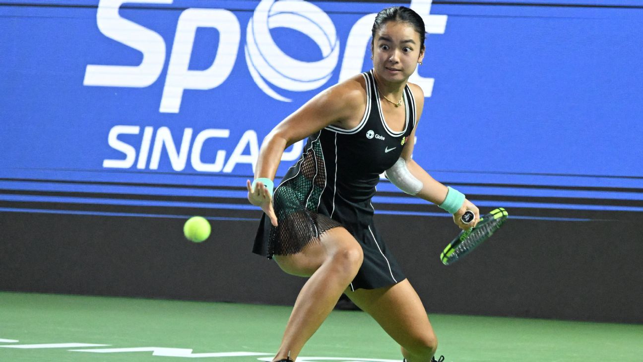 Alex Eala falls to Tatiana Prozorova at first hurdle in Singapore Tennis Open
