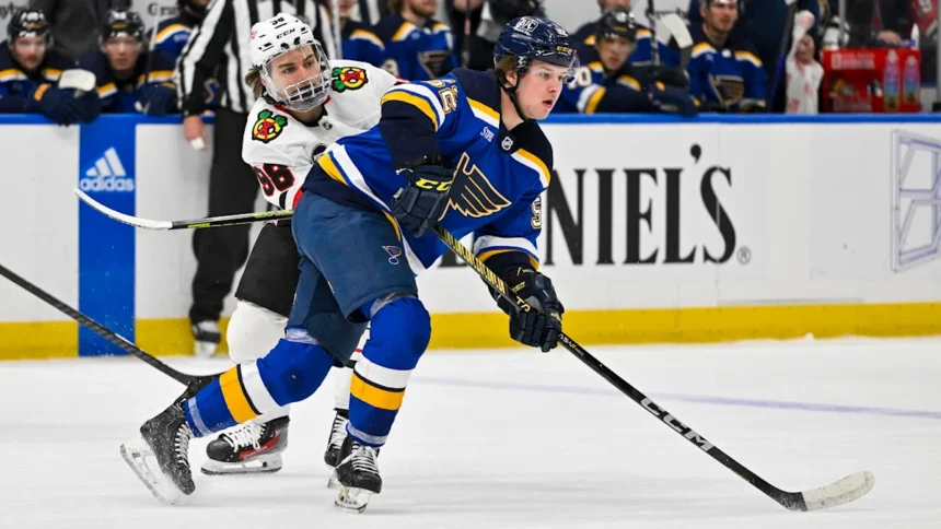 Blues' Zach Dean Likely to Seize Pre-Season Chance Against Blackhawks
