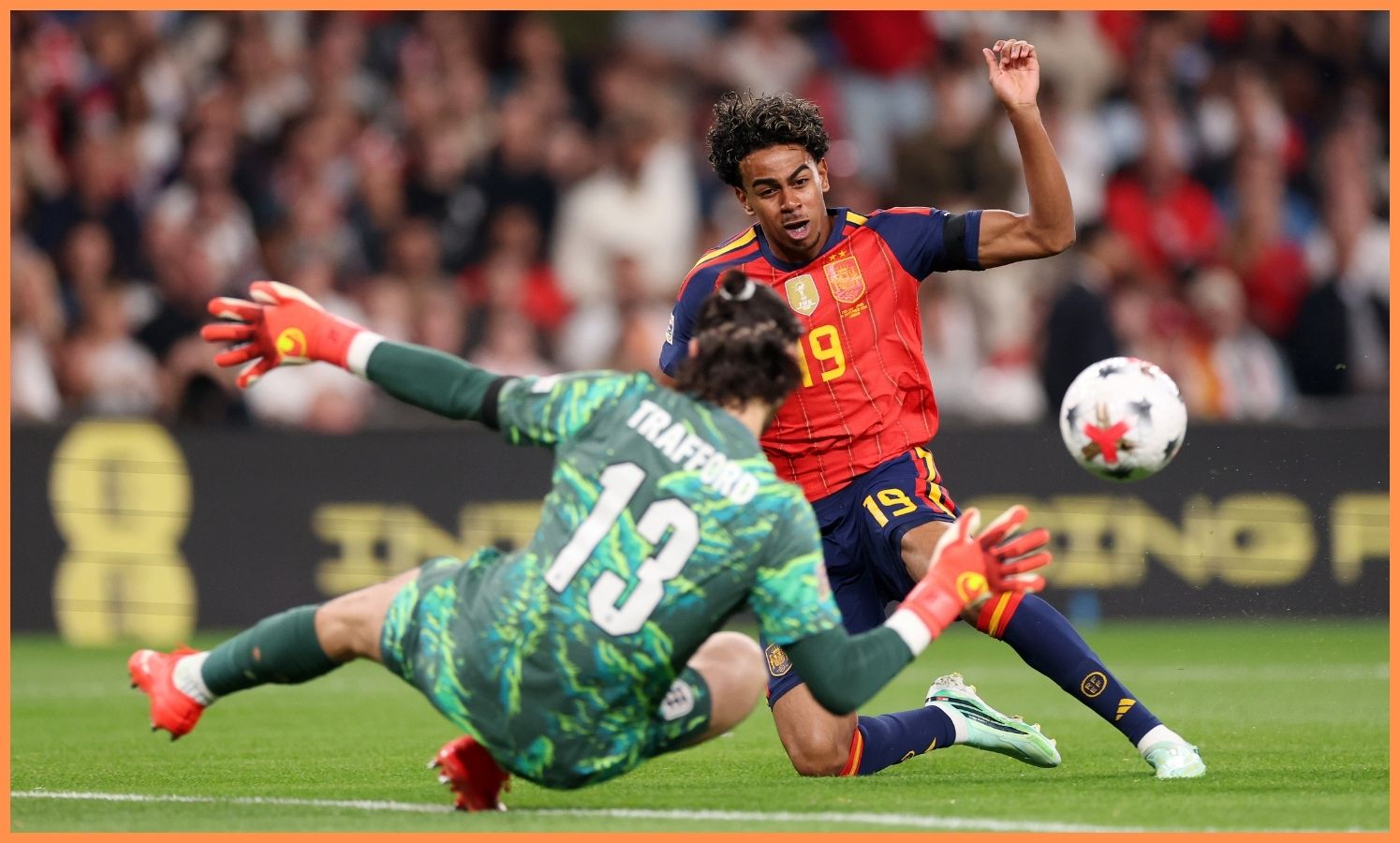 Video: Lamine Yamal pounces on awful error to make it England 0-1 Spain