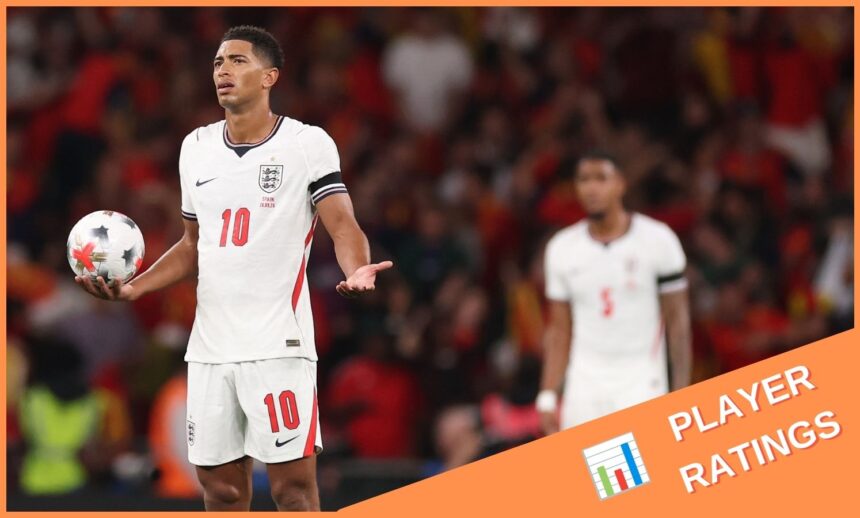 England player ratings vs Spain: Man City duo poor, Bellingham & Gordon the positives
