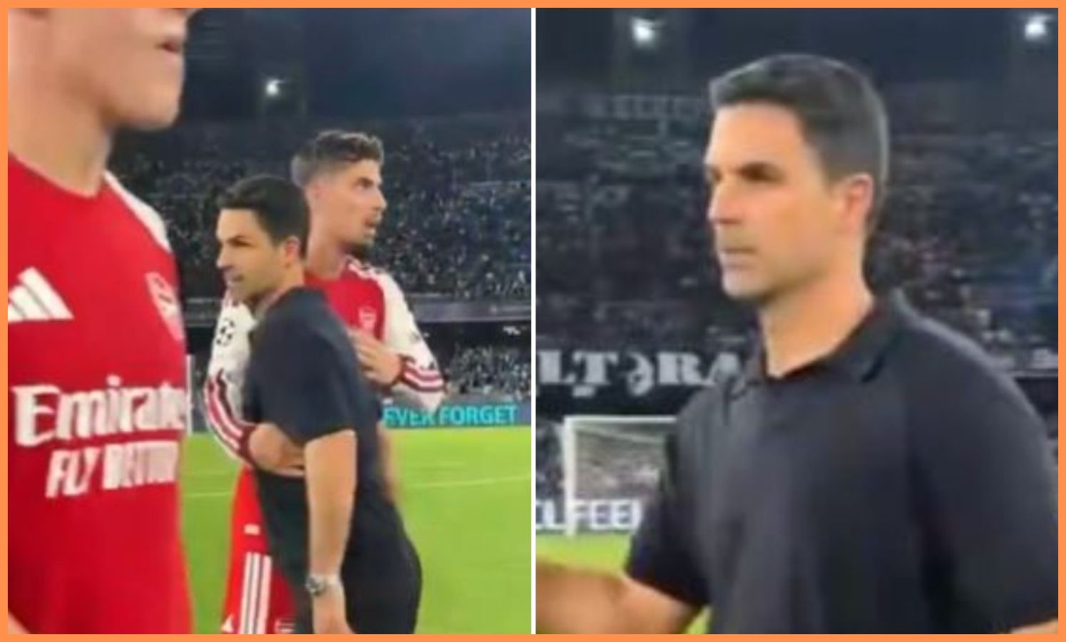 Video: Arsenal star appears to snub Arteta amid claims he’s “p*****d off”