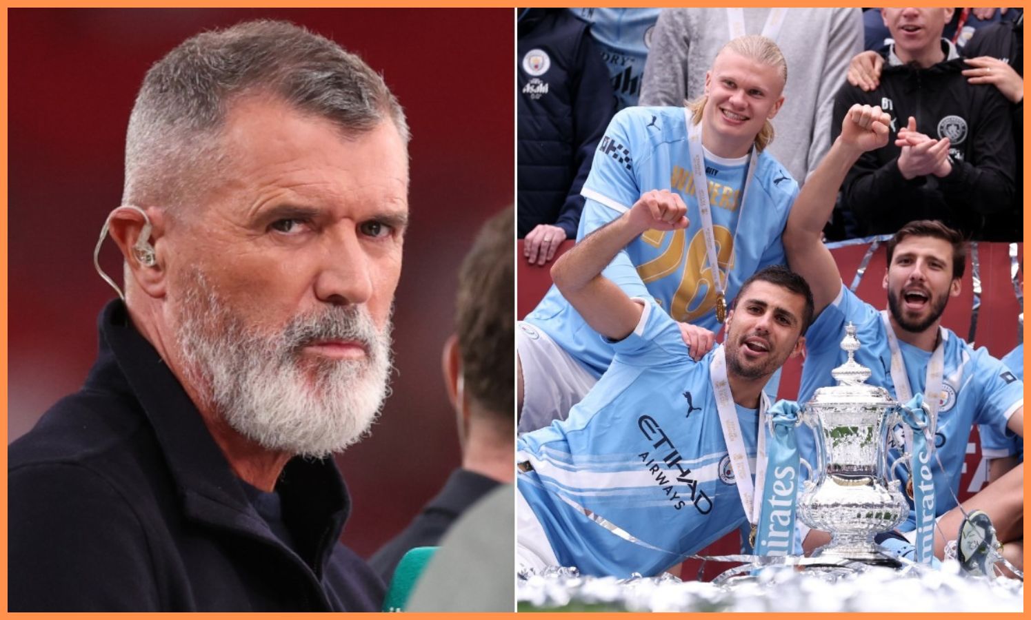 “It’s cheating” – Roy Keane insists Man City players should throw their medals “in the bin”