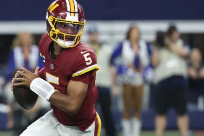 Commanders GM Adam Peters says elbow surgery 'not on the table' for QB Jayden Daniels right now
