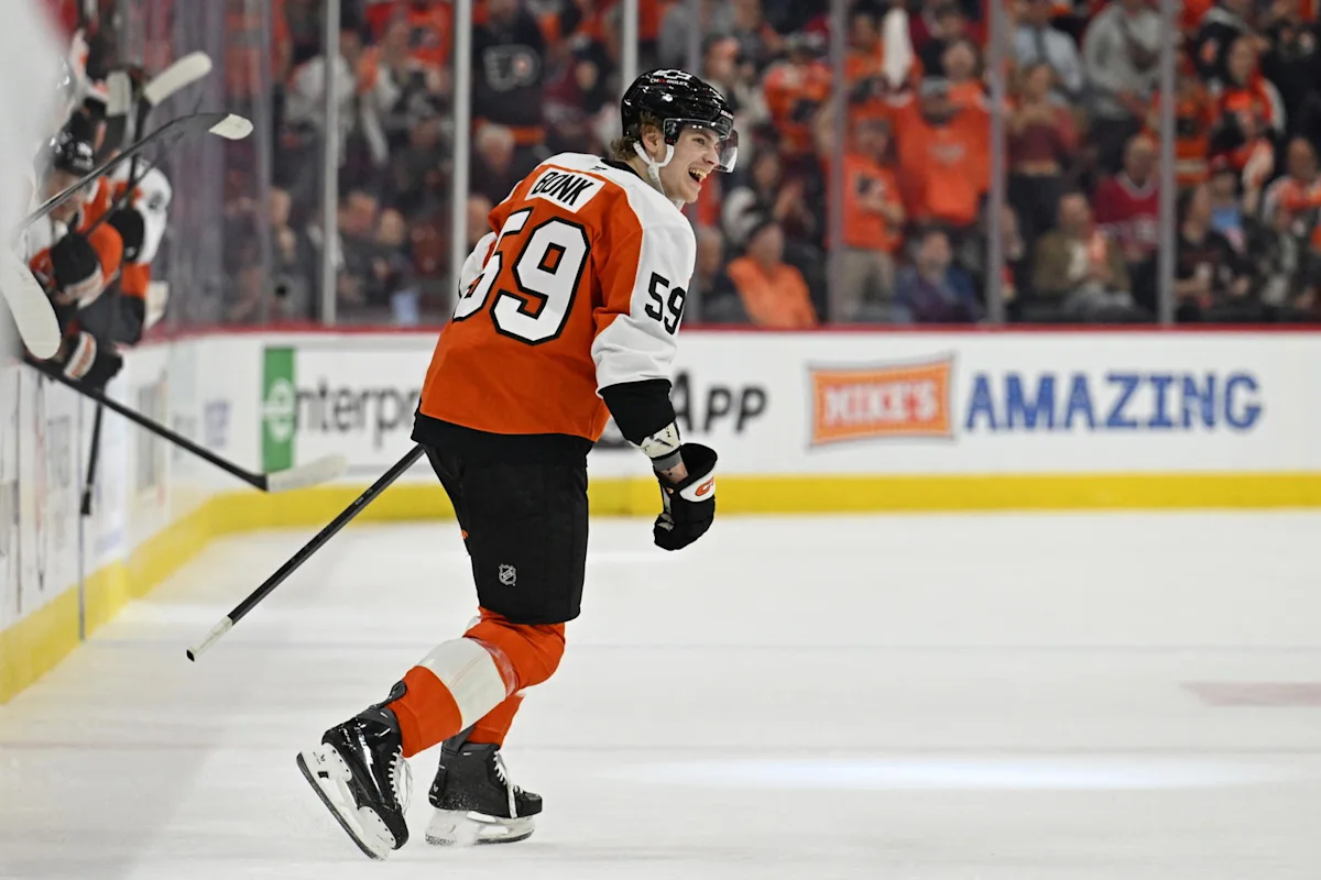 Flyers debut new defensive pairing in first rookie camp practice