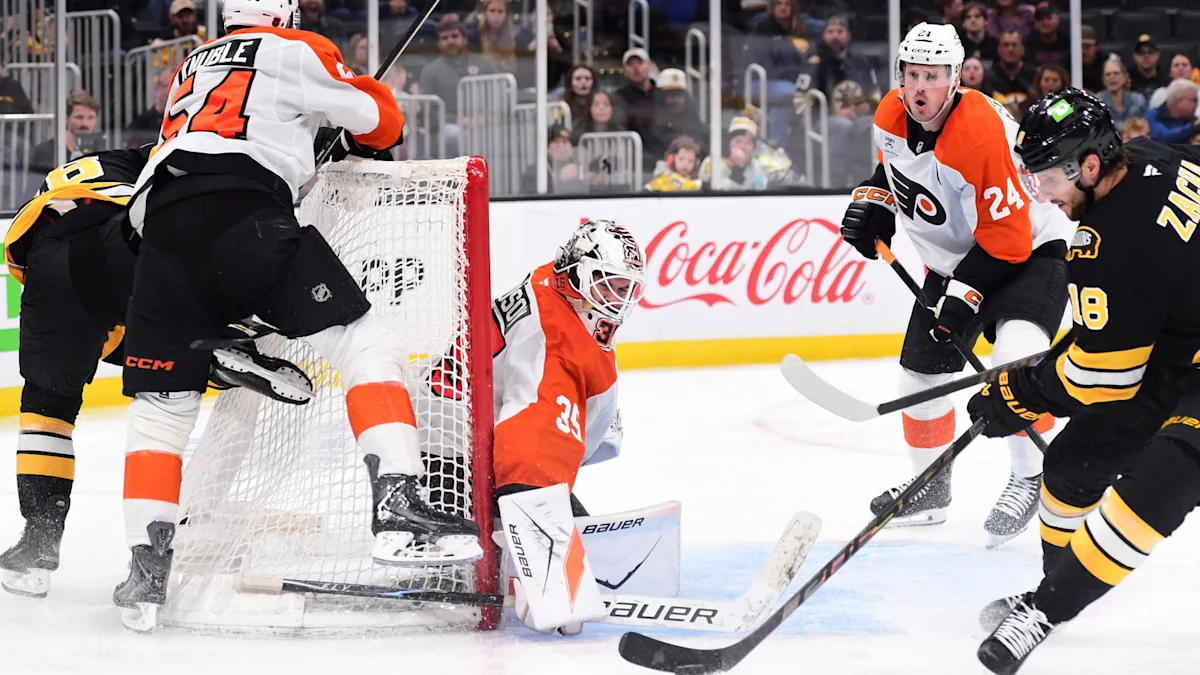Flyers defeated by Bruins in preseason after losing Vladar