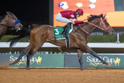 Forever Young Completes First Spin Around Belmont Park, Praised as 'He Loves America'