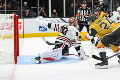 Golden Knights rookie scores goal in NHL debut