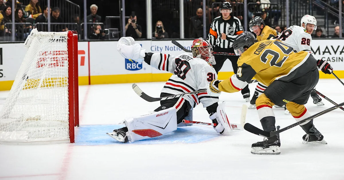 Golden Knights rookie scores goal in NHL debut