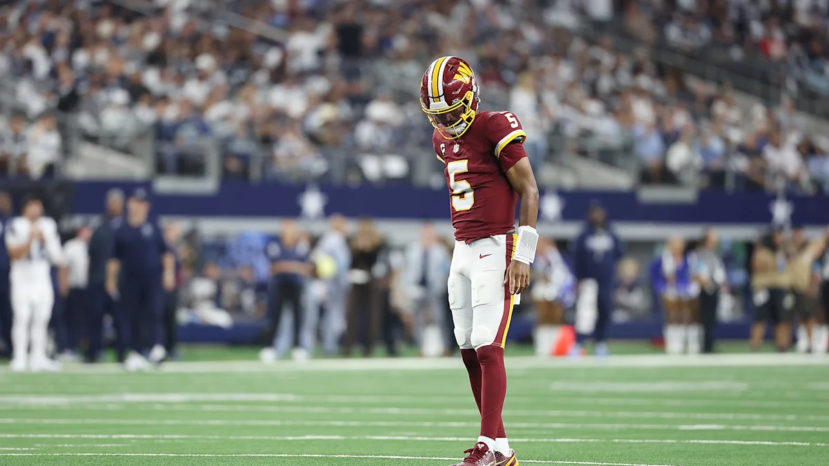 Jayden Daniels expected back in 3 weeks or sooner despite dislocated elbow