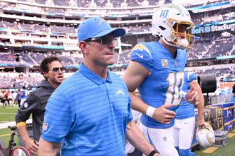 Jim Harbaugh tells Justin Herbert to 'be better' amid Chargers' offensive woes