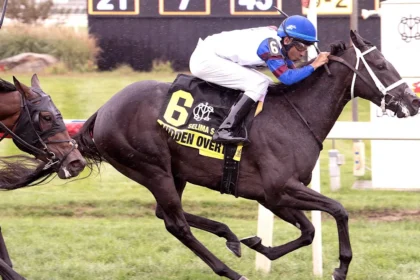 Julien Pimentel Celebrates First Stakes Win of Comeback