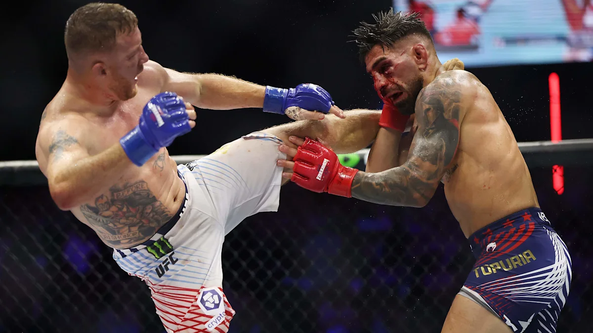Justin Gaethje Defends Ilia Topuria, Says He ‘Didn’t Quit on the Stool’