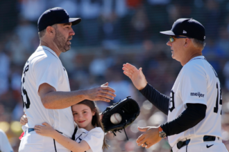 Justin Verlander makes final Tigers start, aided by daughter, bidding farewell to Hall of Fame career