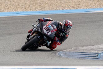 Leon Haslam fought for victory in Assen BSB Race 1 despite challenges
