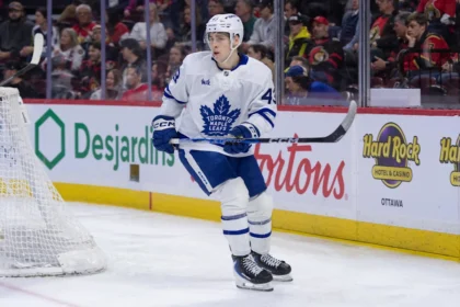 Luke Haymes aims for NHL roster spot amid Maple Leafs prospects loss to Senators