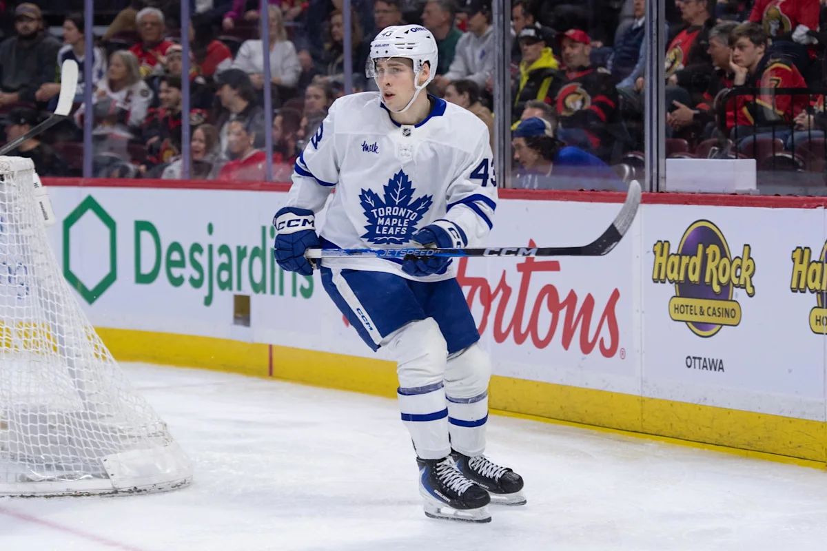 Luke Haymes aims for NHL roster spot amid Maple Leafs prospects loss to Senators