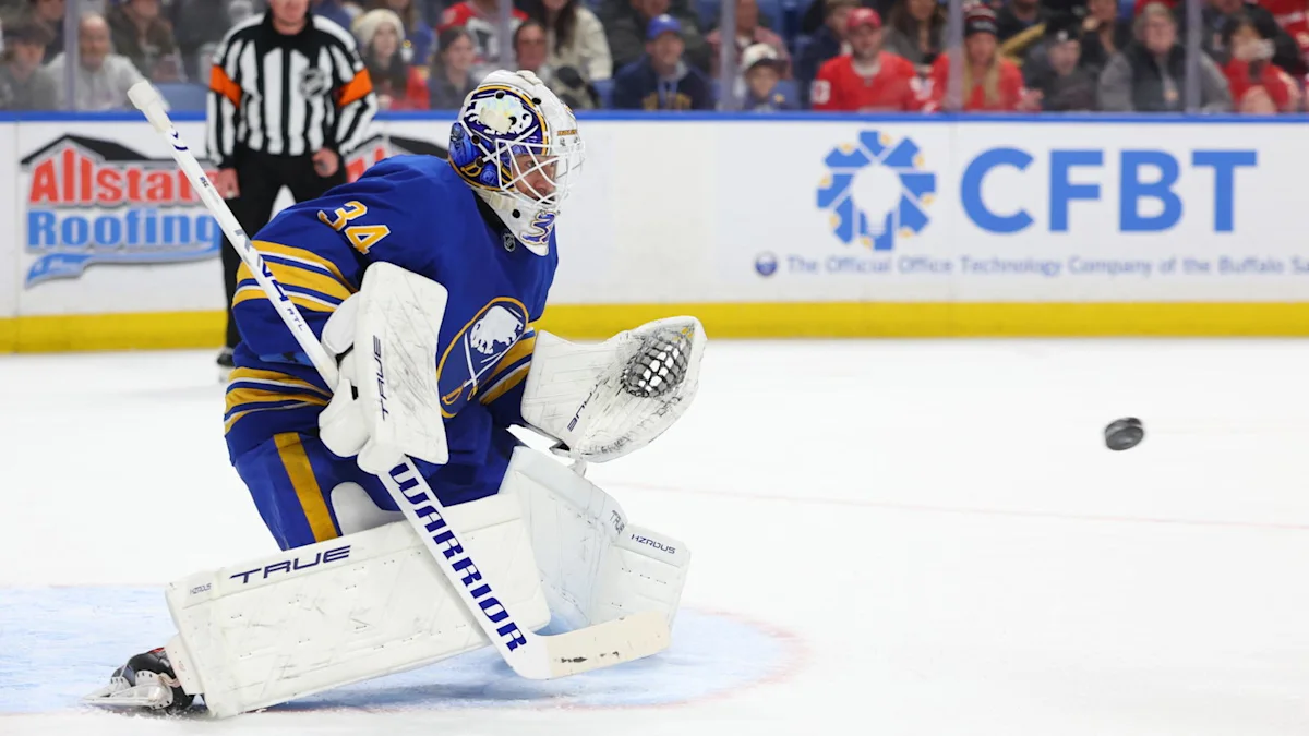 Lyon and Kulich exit early as Sabres lose to Red Wings in overtime